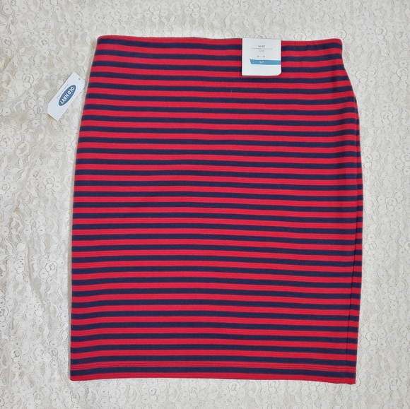 Red and Blue Old Navy Pencil Skirt - Size S (NWT) - Picture 2 of 5